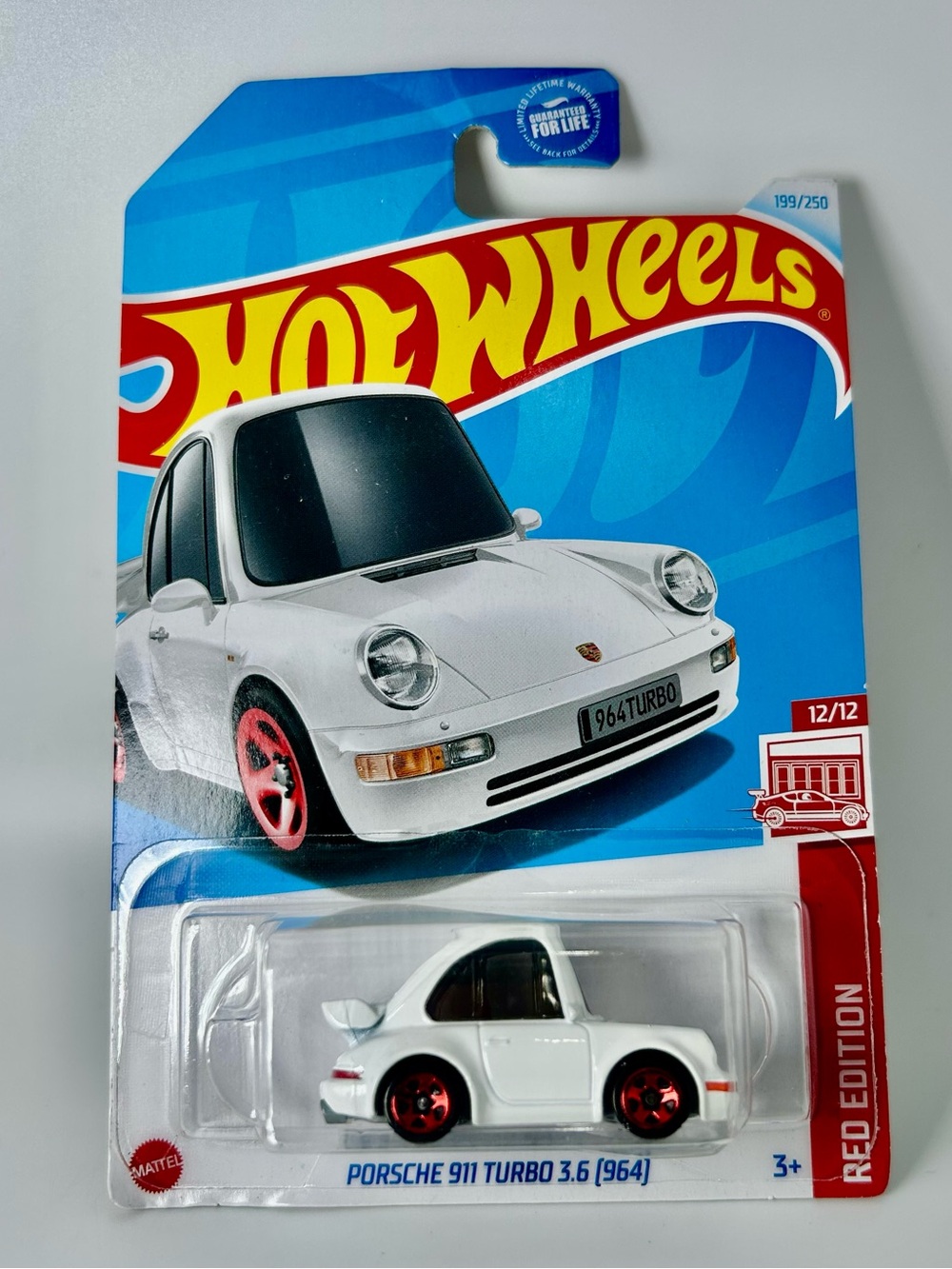Hot Wheels Red Edition Porsche 911 Turbo 3.6 (964 12/12 199/250 Target Exclusive